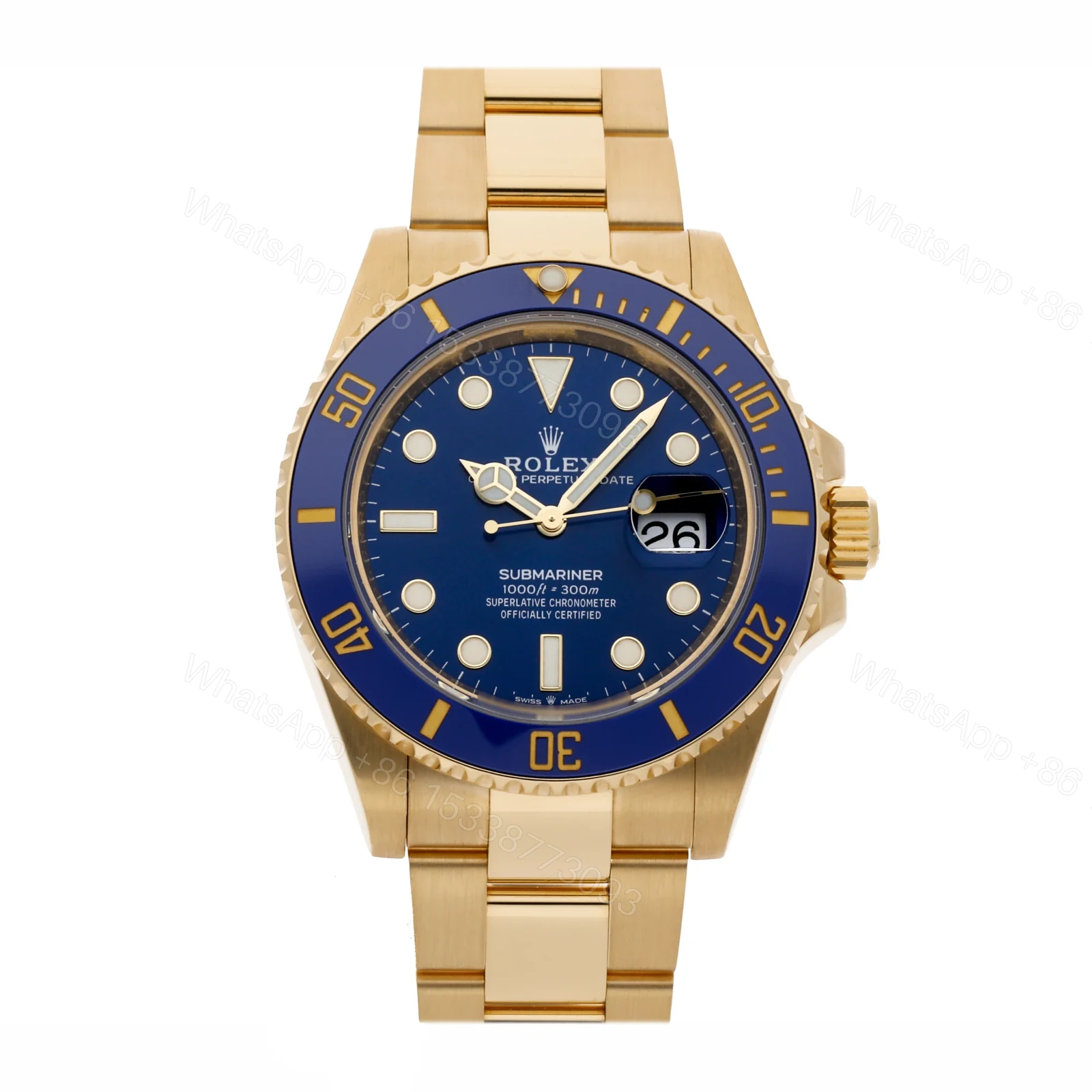 Superclone Rolex Submariner Blue Dial 126618LB — view 1