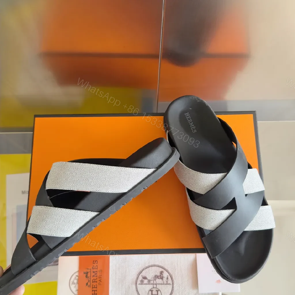 View 3 of Textured Straps Sandals: Sleek Comfort Luxury Sandals