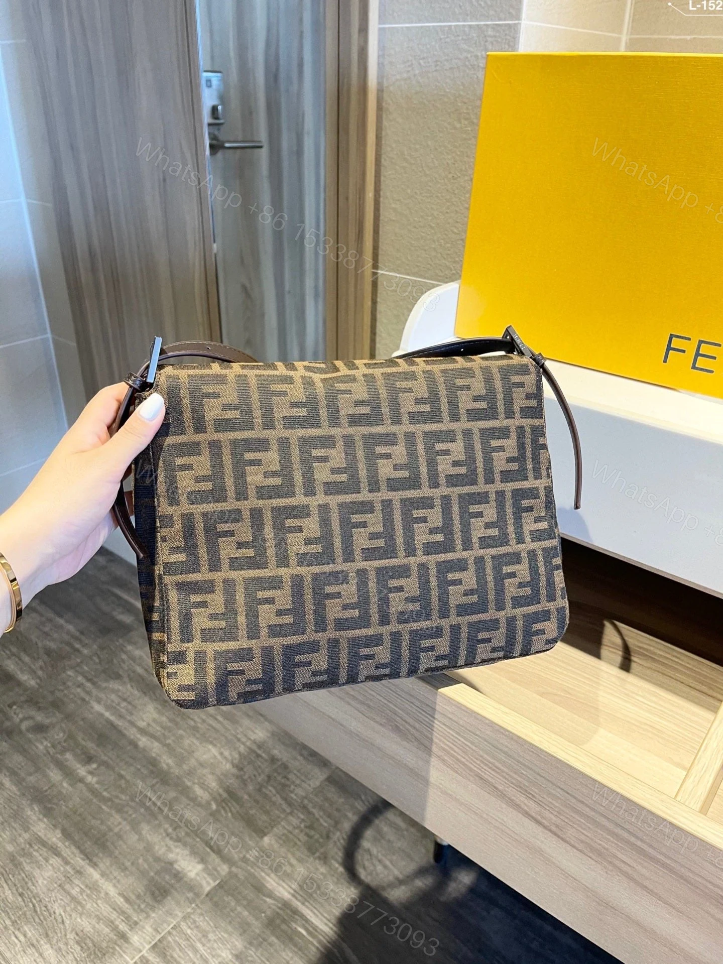 View 9 of Fendi Vintage FF Zucca Brown