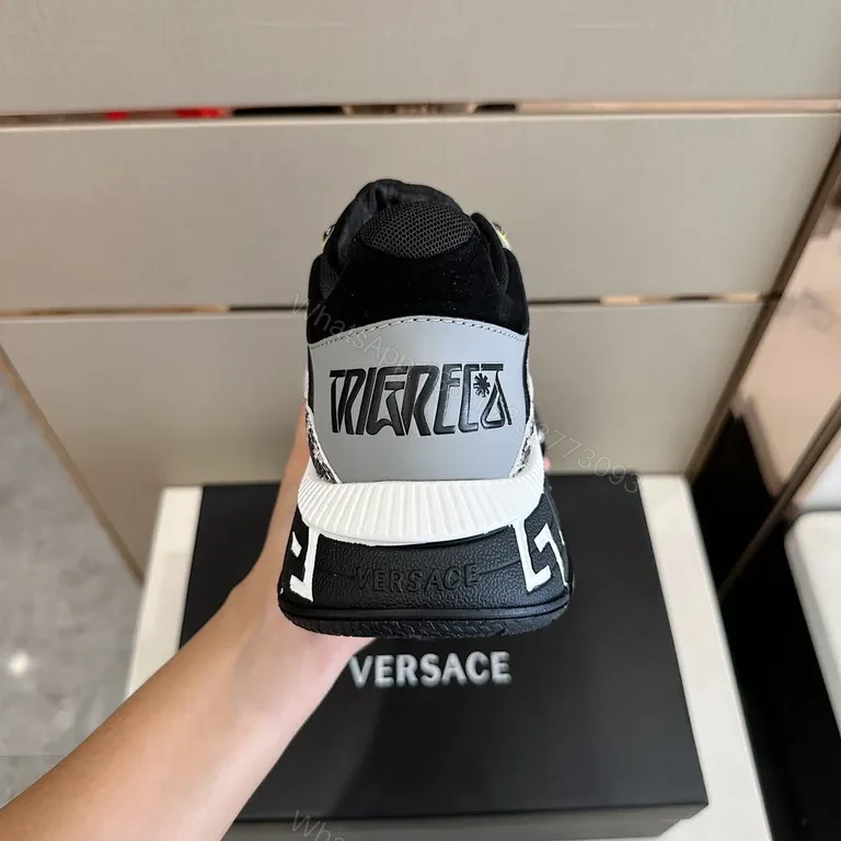 View 2 of Camo-Knit Arch Sneaker: Versace Greek-Key Comfort