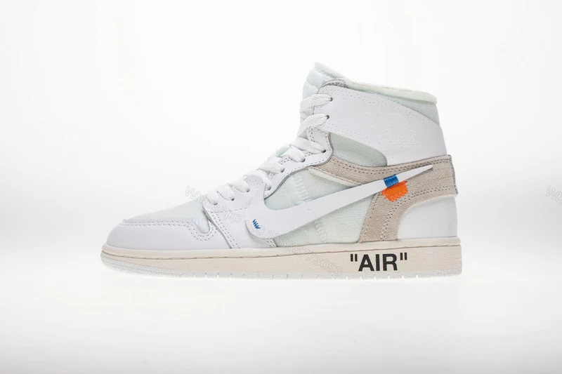 View 13 of Air Jordan 1 Retro High Off White White AQ0818-100