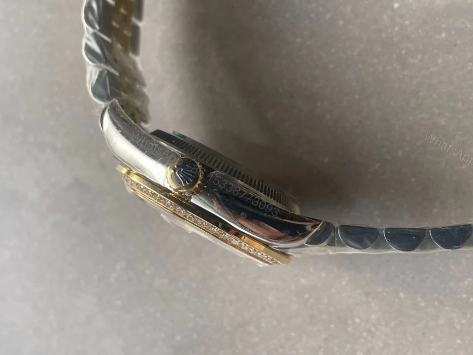 View 10 of Rolex Datejust 31mm 278273 YG/SS White Dial Diamond Bezel
