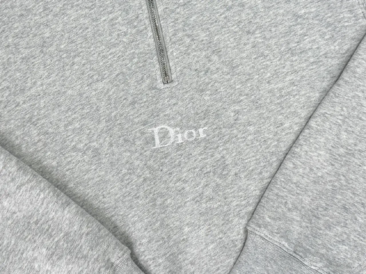View 6 of Cozy Fleece Zip Pullover: Minimalist Luxury, Gray, Unisex