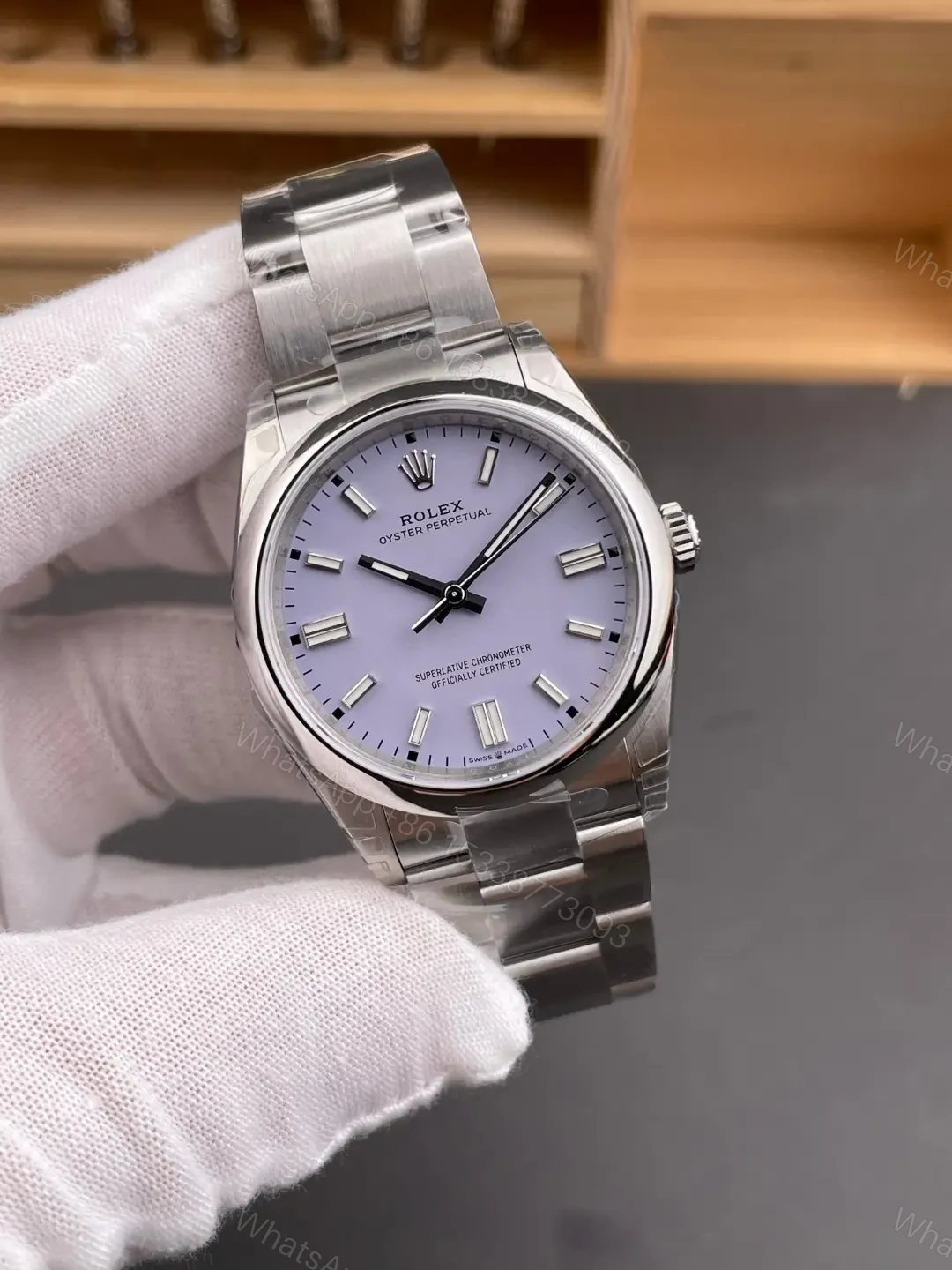 View 2 of Rolex Oyster Perpetual 36 126000 Lavender Dial Watch 126000-0013