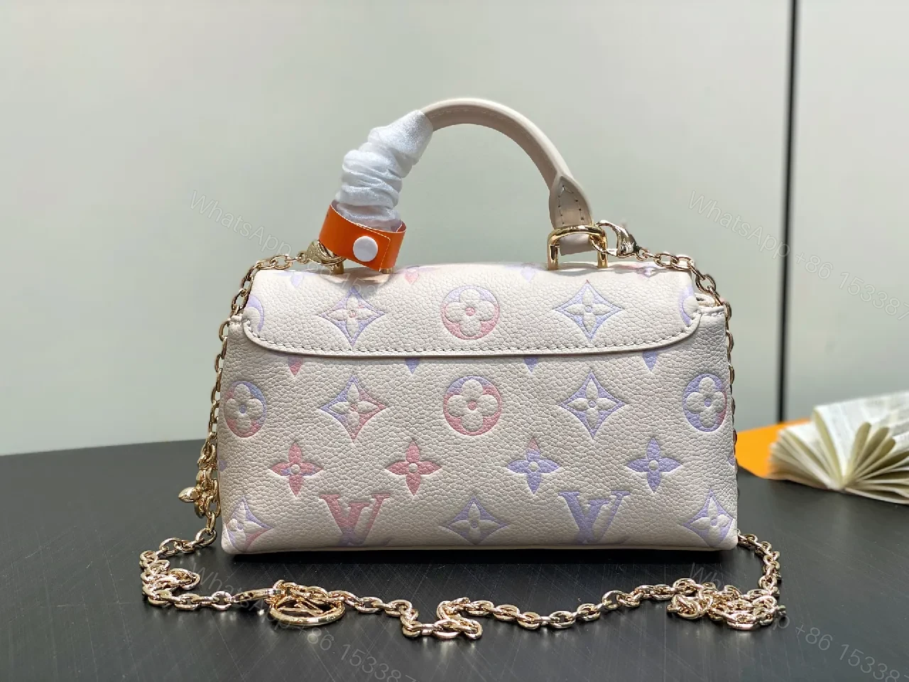 View 3 of Pastel Monogram Crossbody Bag: Luxe, Convertible & Compact