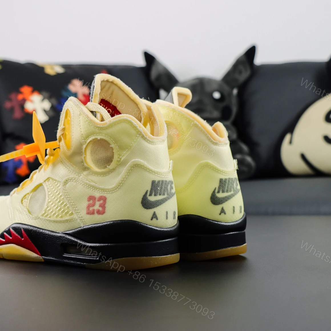 View 5 of Air Jordan 5 Retro Off White Sail Reps
