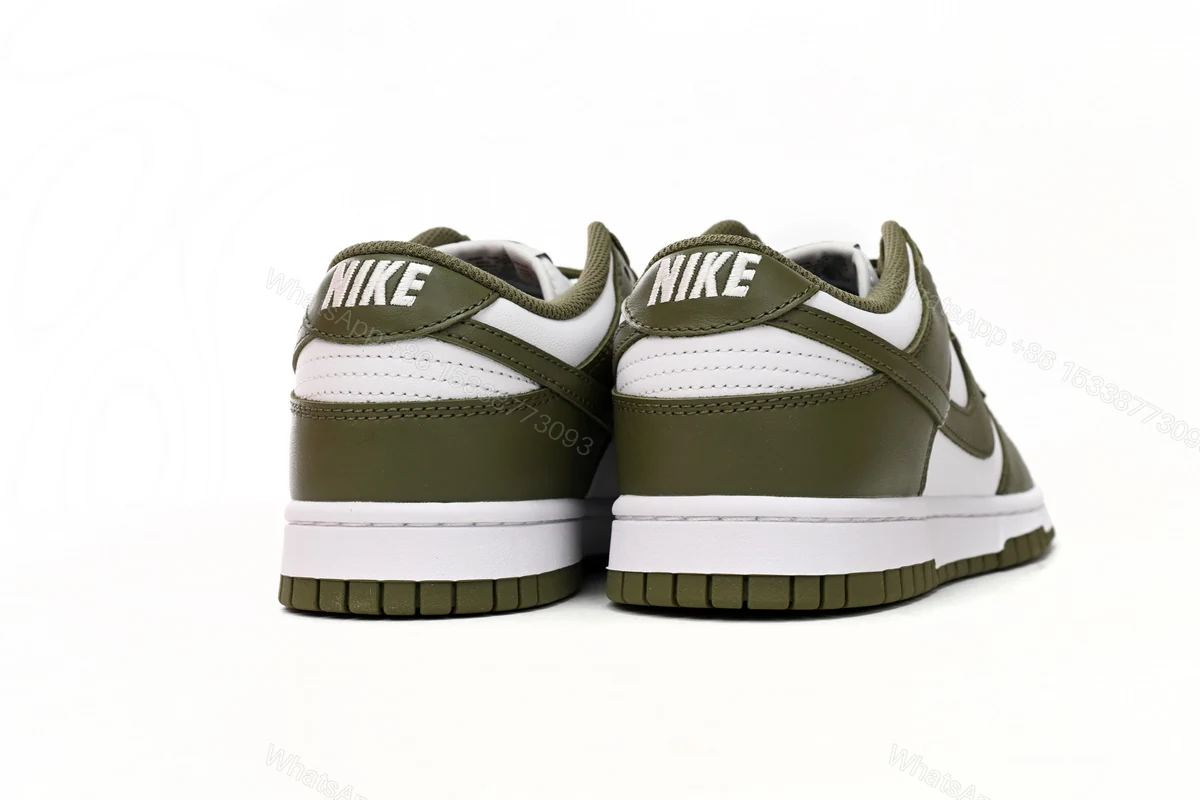 View 2 of Nike Dunk Low White Scattered olive Green DD1503-200