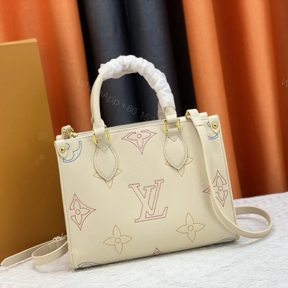 View 4 of Louis Vuitton Onthego PM Handbag Beige 25Cm M46629