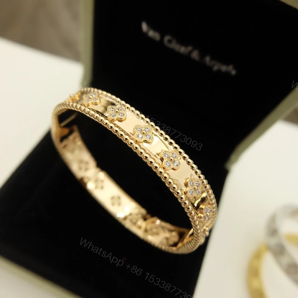 View 5 of 高仿首飾VanCleef&Arpels*RO25N00萬花筒手鐲寬版玫瑰金