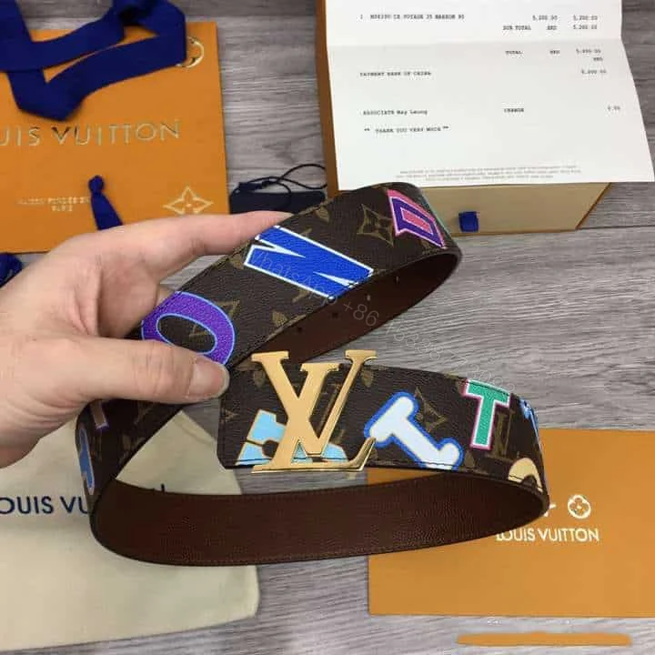 View 8 of LOUIS X NBA LV INITIALES 40MM REVERSIBLE BELT MONOGRAM CANVAS CALF LEATHER REVERSE – B75