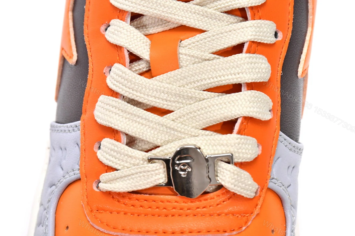 View 10 of Cheap Fake BapeSta Low Grey Orange 1H70-291-002