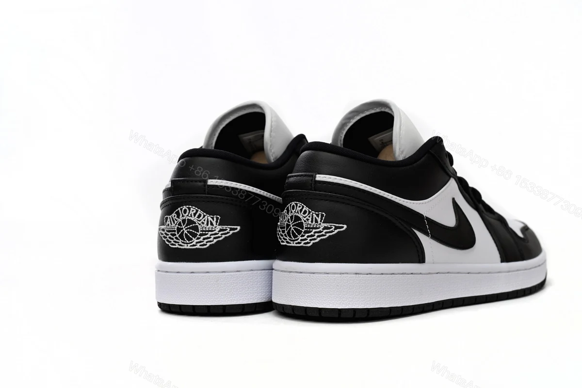 View 3 of Air Jordan 1 Low Black And White DC0774-101