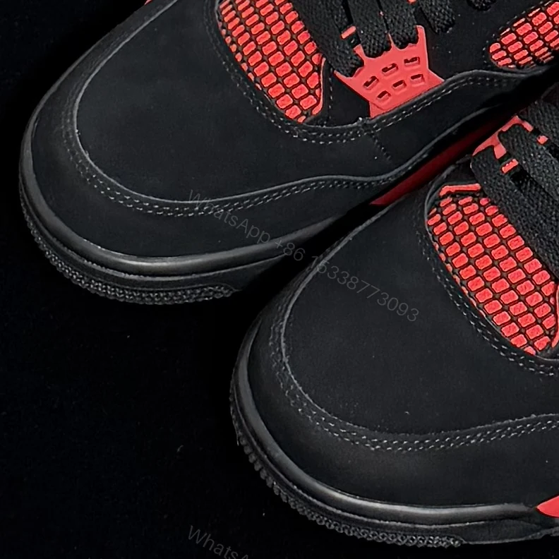 View 4 of Air Jordan 4 Retro Red Thunder Reps