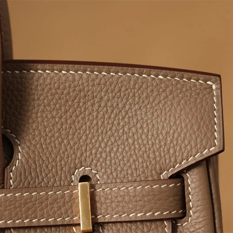 View 10 of 高仿Hermes*Birkin25大象灰金扣免檢版