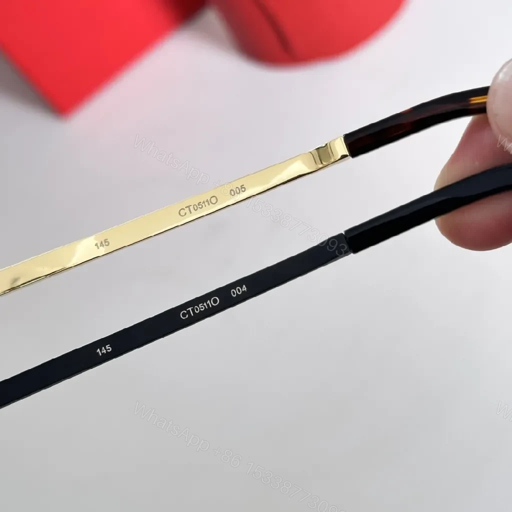 View 2 of Lux Rimless Glasses: Subtle Gold Accents, All-Day Comfort