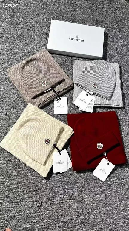 View 3 of Cozy Moncler-Style Ribbed Beanie with Signature Badge