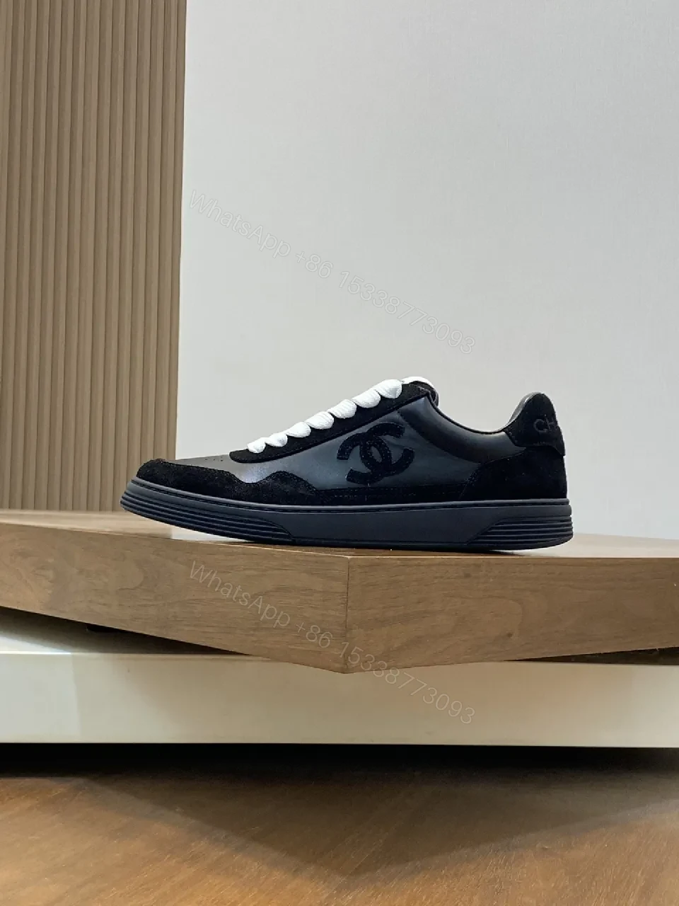 View 5 of Chic Black Sneaker: Patent, Suede, Luxe Casual Comfort