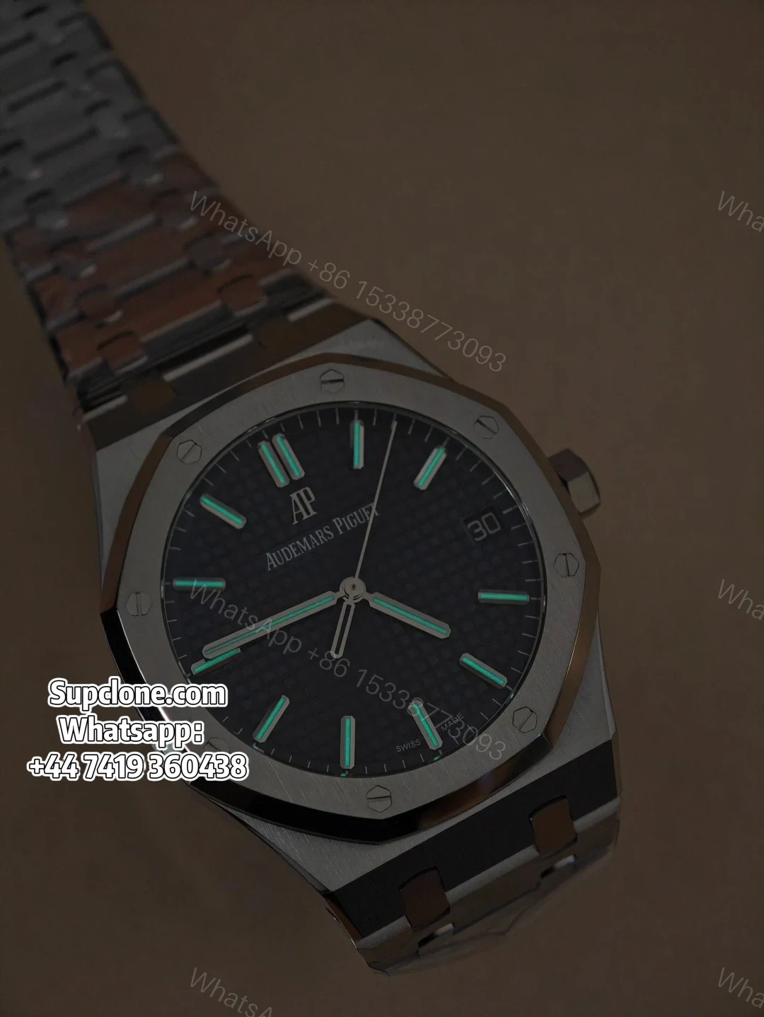 View 3 of Audemars Piguet Super Clone 1:1 Royal Oak 15500 Blue Dial