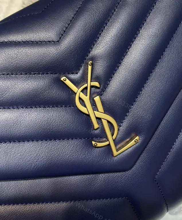 View 9 of Navy MatelassÃ© Loulou Shoulder Bag â€“ Day-to-Night Flex