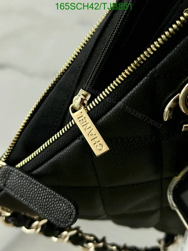 View 7 of Chanel Black Cowhide Hobo Bag CC Logo JK4721