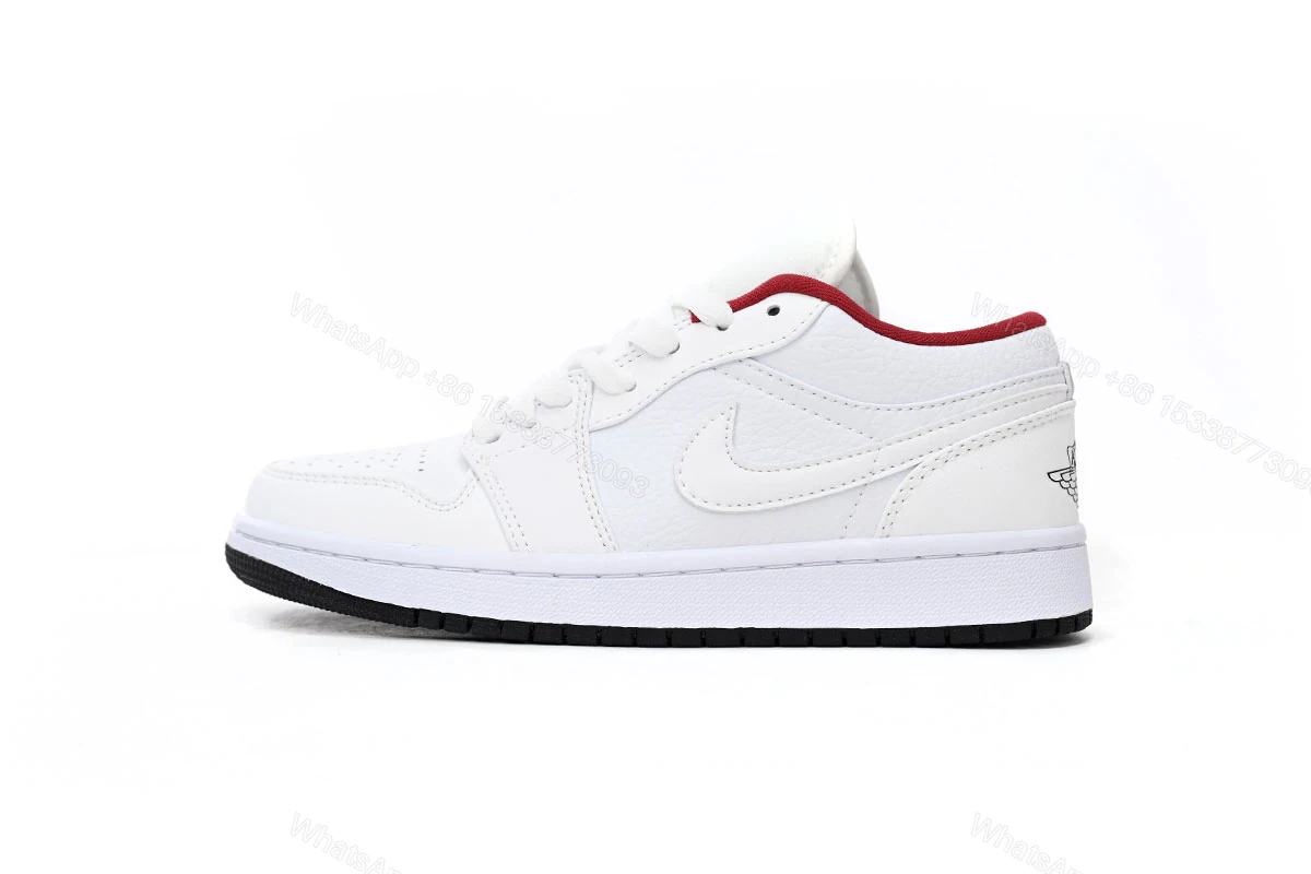 View 11 of Air Jordan 1 Low All-white Red 553560-164