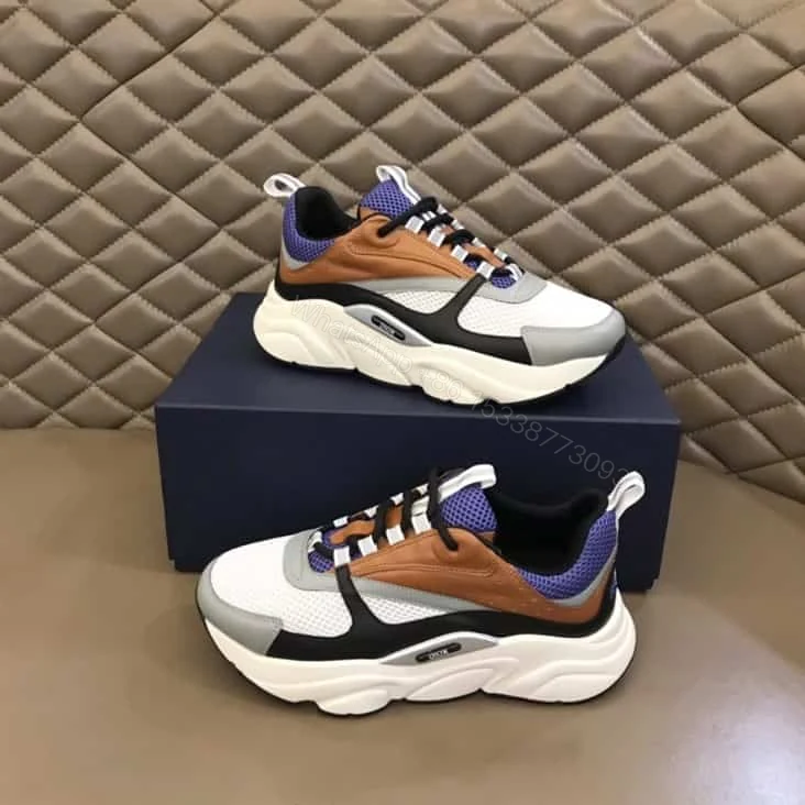 View 2 of B22 SNEAKER TECHNICAL MESH WITH AND CALFSKIN – CD112