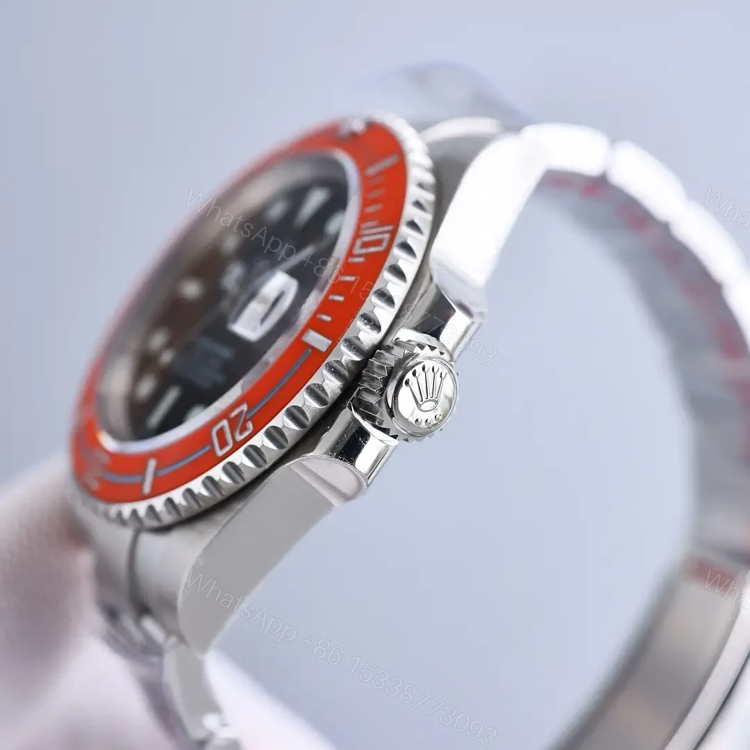 View 6 of Premium Rolex Clean Factory Orange Submariner replica 4oMM B33 Oyster Bracelet Edition RG-CLEAN-SUB-B33-ORANGE-OYSTER