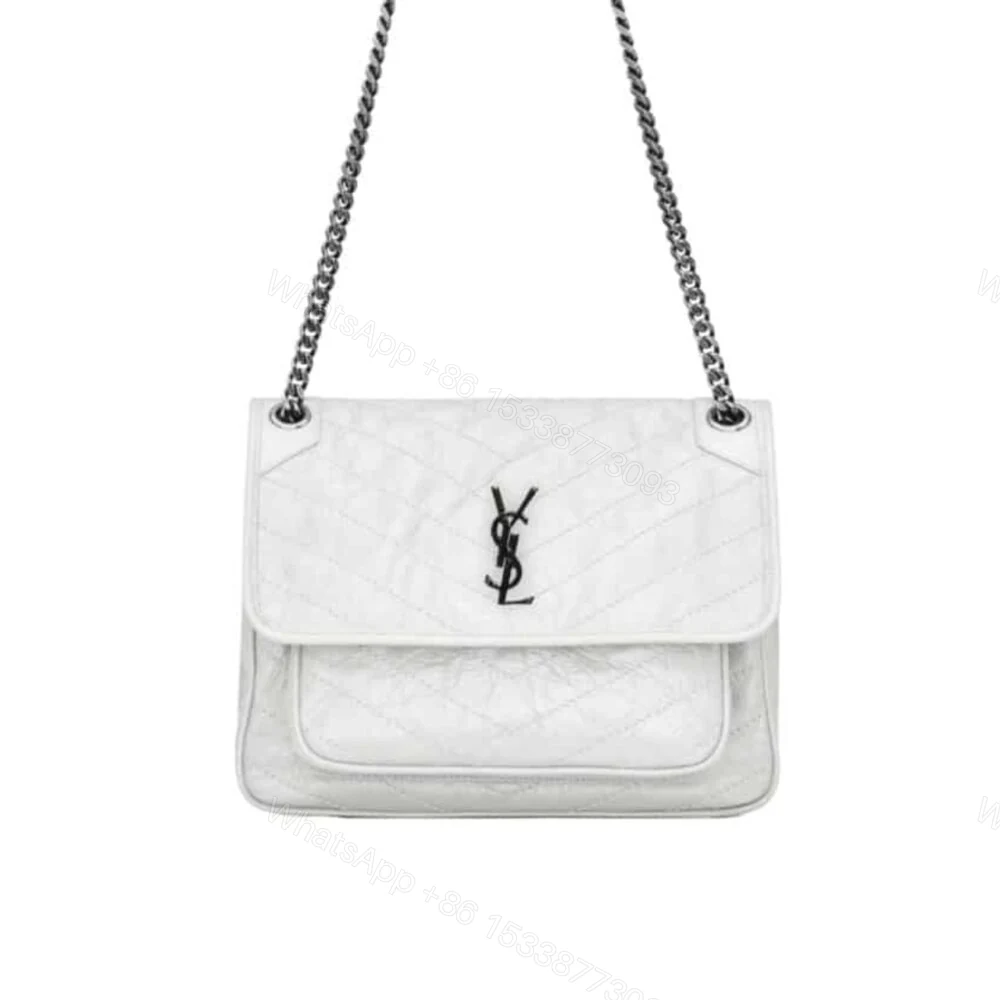 Saint Laurent Niki Baby Chain Bag In White 28Cm 6331601El079207 — view 1