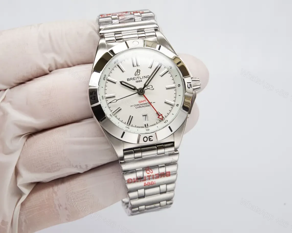 Breitling Chronomat GMT 40 White Replica Steel Bracelet 40MM Premium A32398101A1A1 — view 1