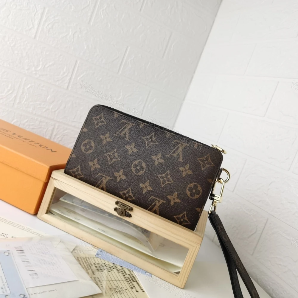 View 4 of Louis Vuitton Zippy Dragonne Wallet Brown 19Cm M69407