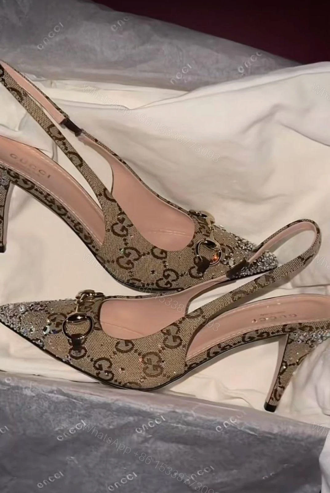 View 3 of FIRST COPY Gucci Sparkle Heels