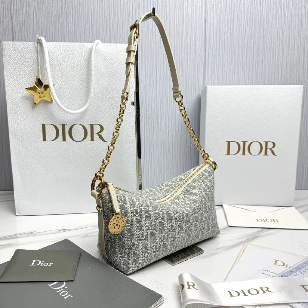 View 5 of Monogram Texture Crossbody with Gold Chain Detail