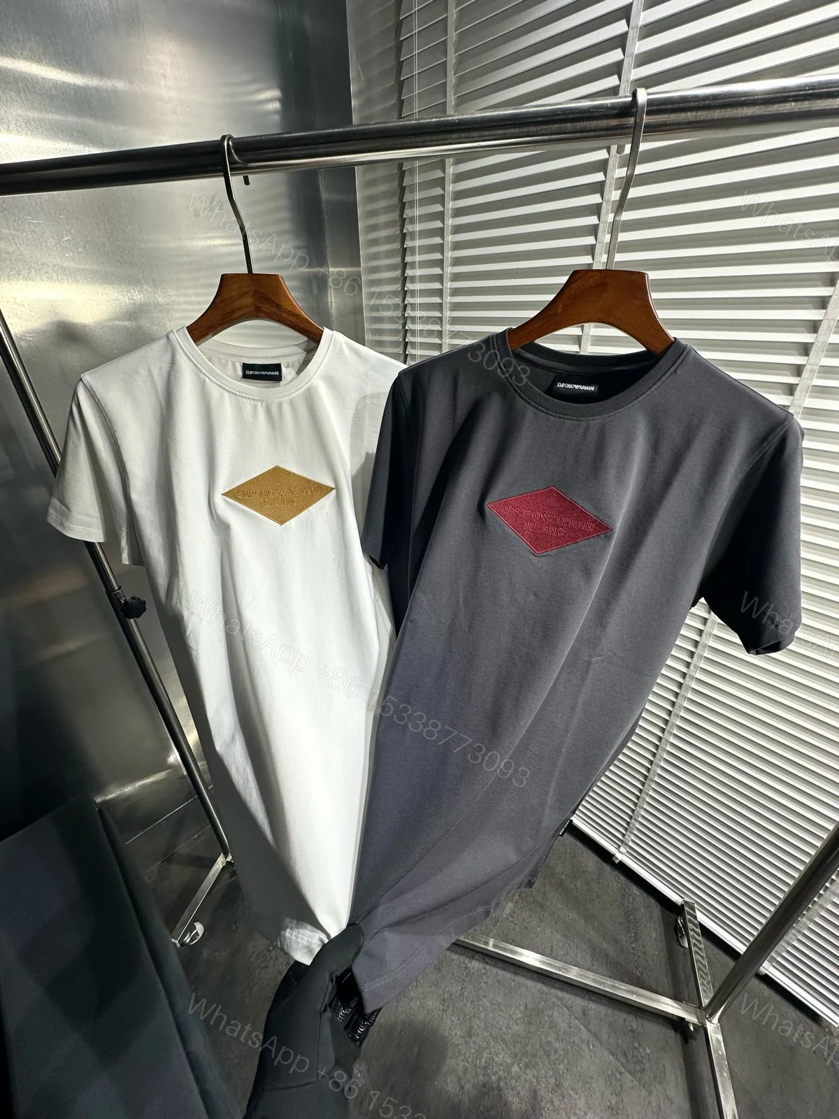 View 5 of FIRST COPY ARMANI EXCLUSIVE LUXURY STYLE SUMMER COTTON T-SHIRT
