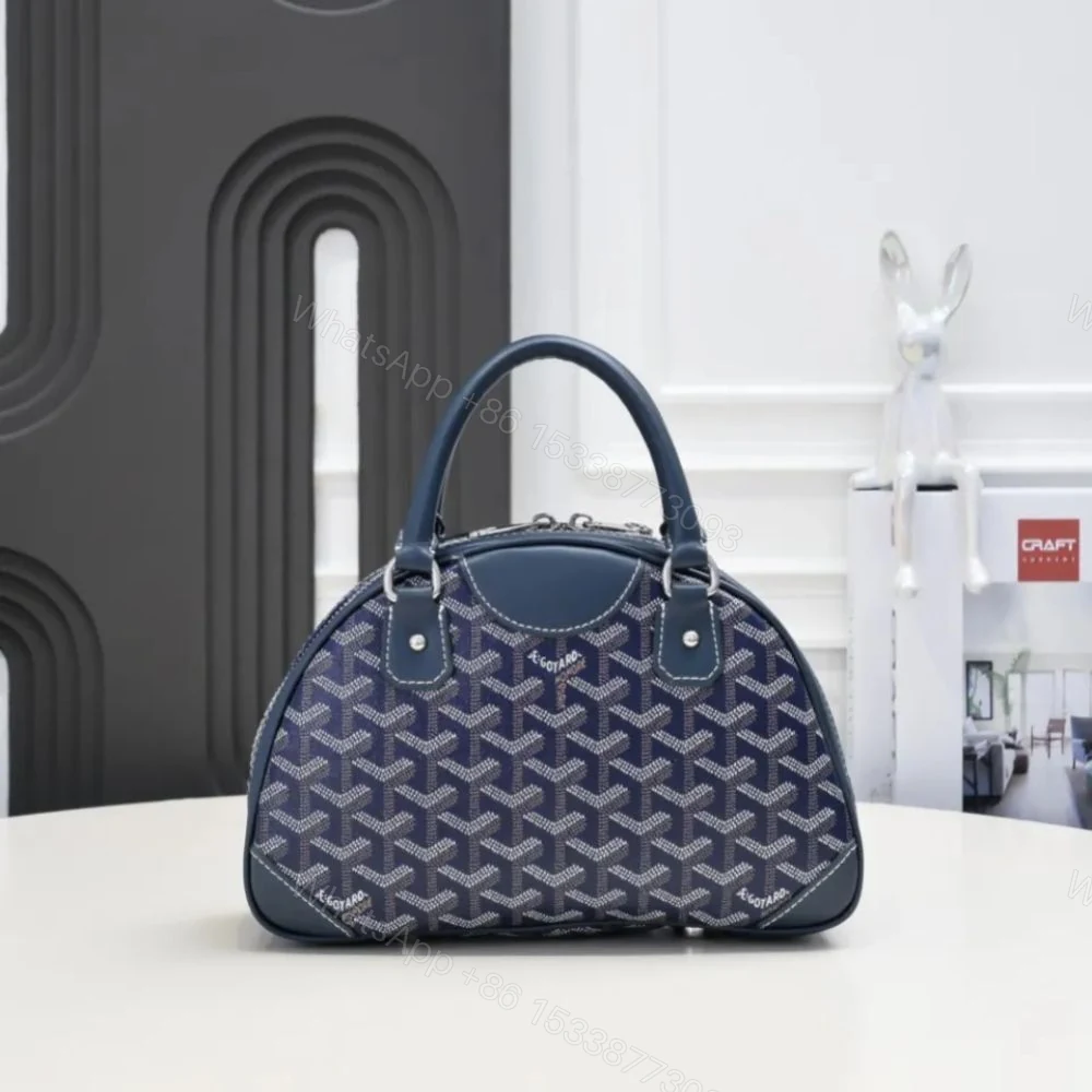View 3 of GOYARD SAINT JEANNE BAG COATED CANVAS DARK BLUE 27CM