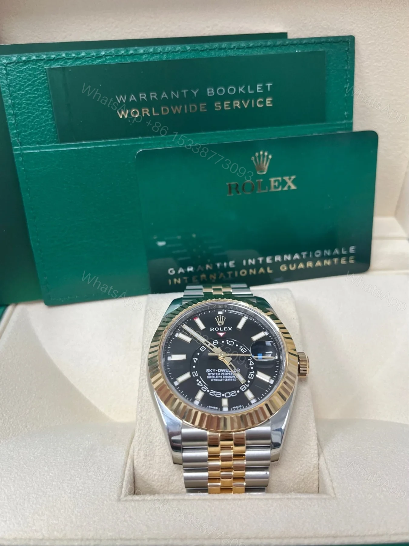 View 7 of Superclone Rolex Sky-Dweller Bright black Dial 336933 Jubilee