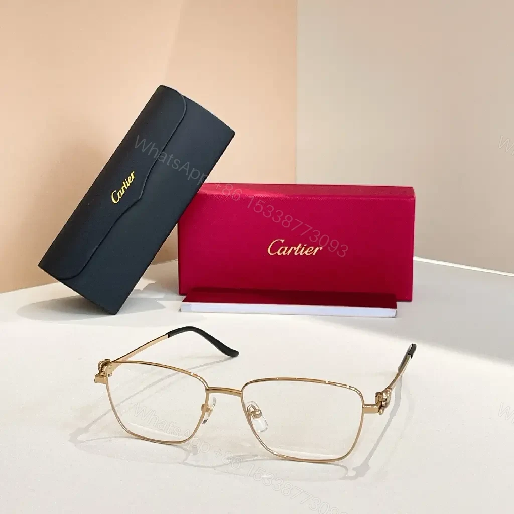 Gold-Tone Rectangular Eyewear: Subtle Luxe Frame Extra Comfort — view 1