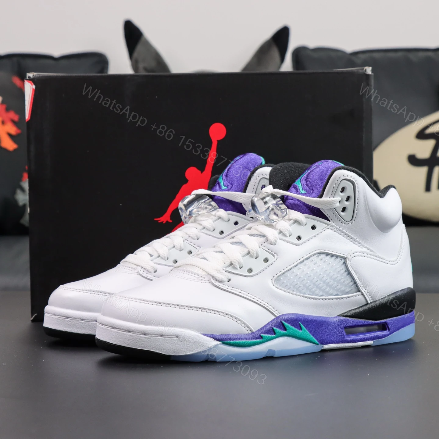Air Jordan 5 Retro Grape Reps — view 1