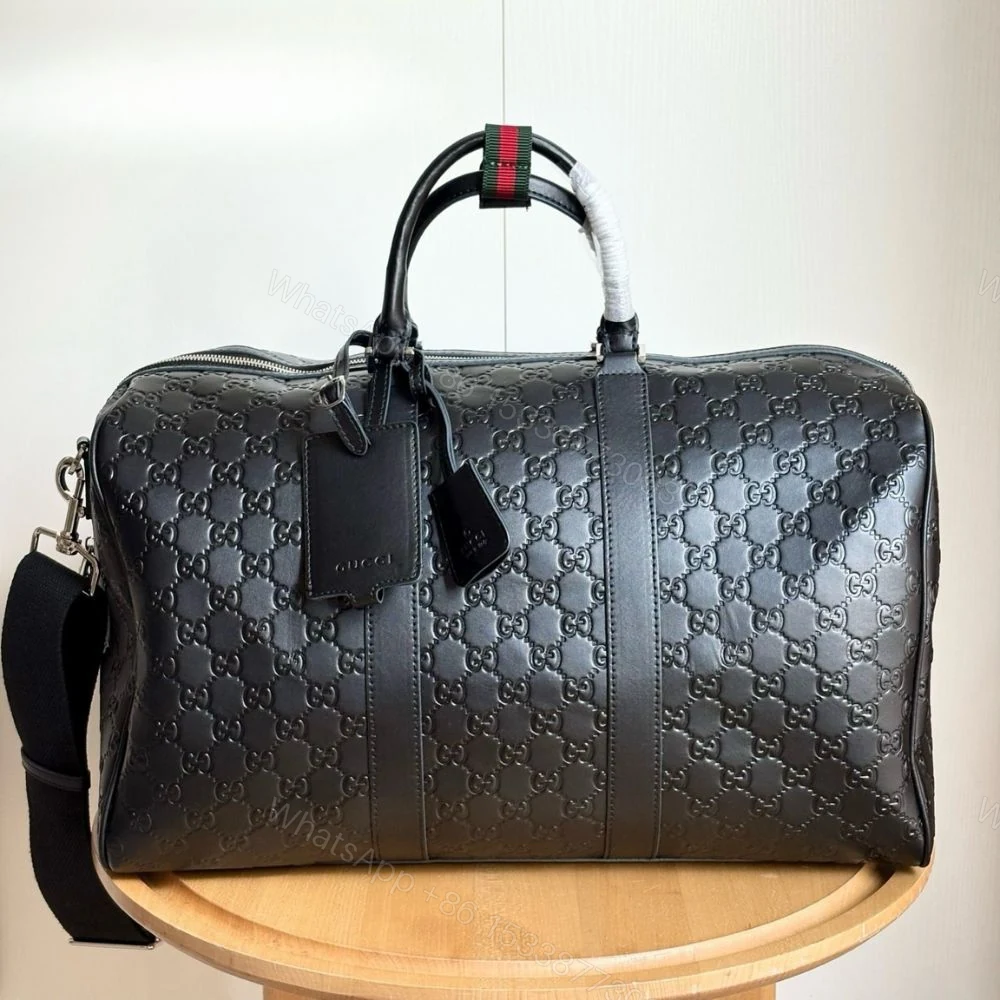 View 2 of Gucci Emblem Medium Duffle Bag Black 45Cm
