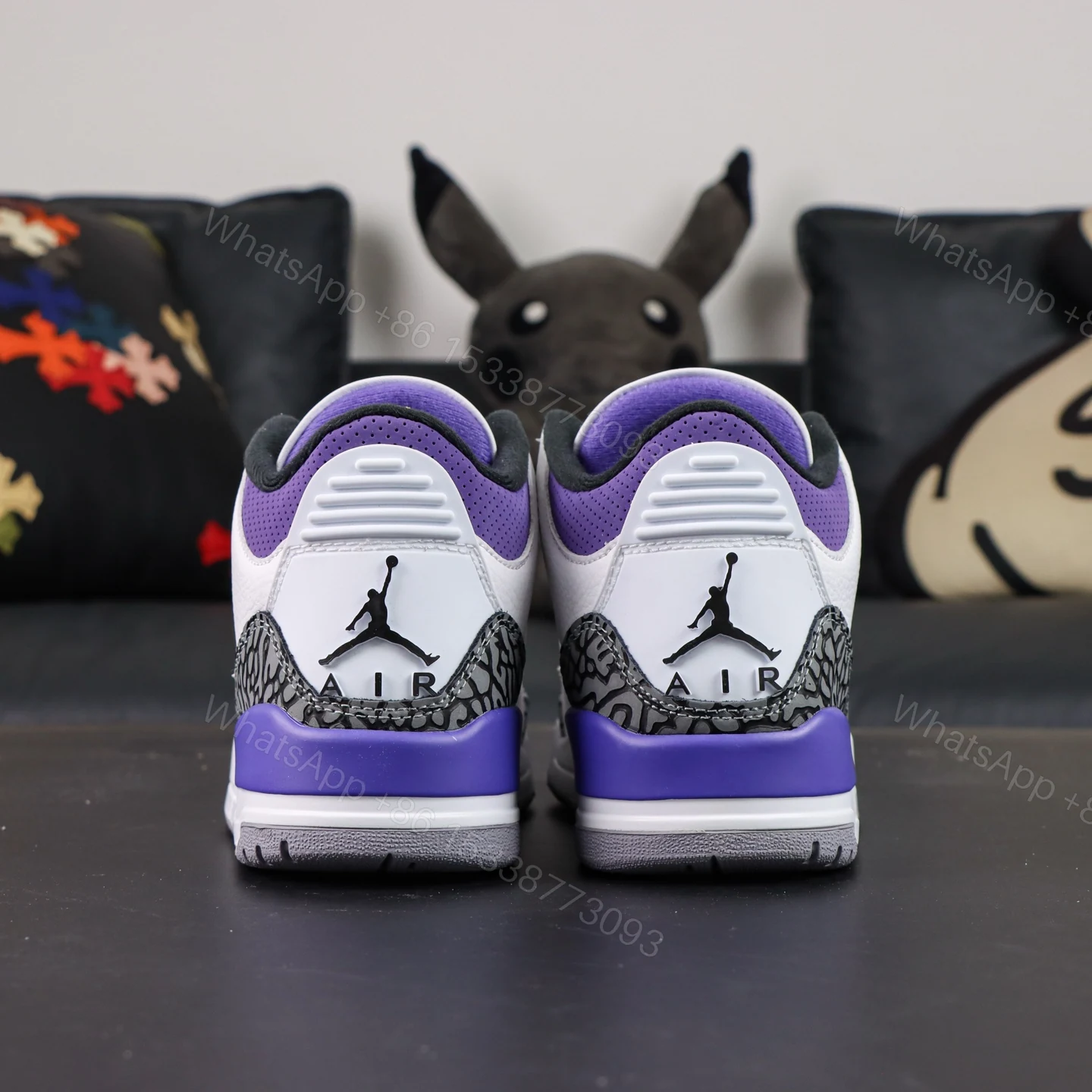 View 7 of Air Jordan 3 Retro Dark Iris Replica