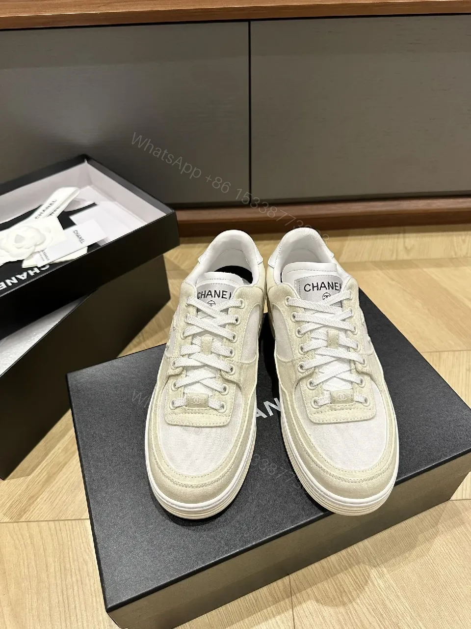 View 9 of Neutral Suede-Leather High-Top: Luxe Everyday Sneaker