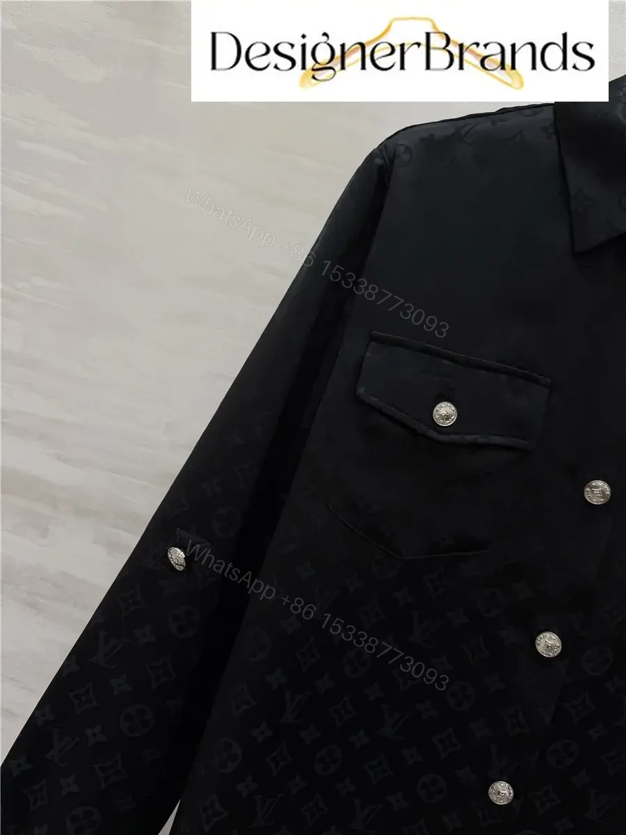 View 4 of Louis Vuitton Black Silk Jacquard Shirt