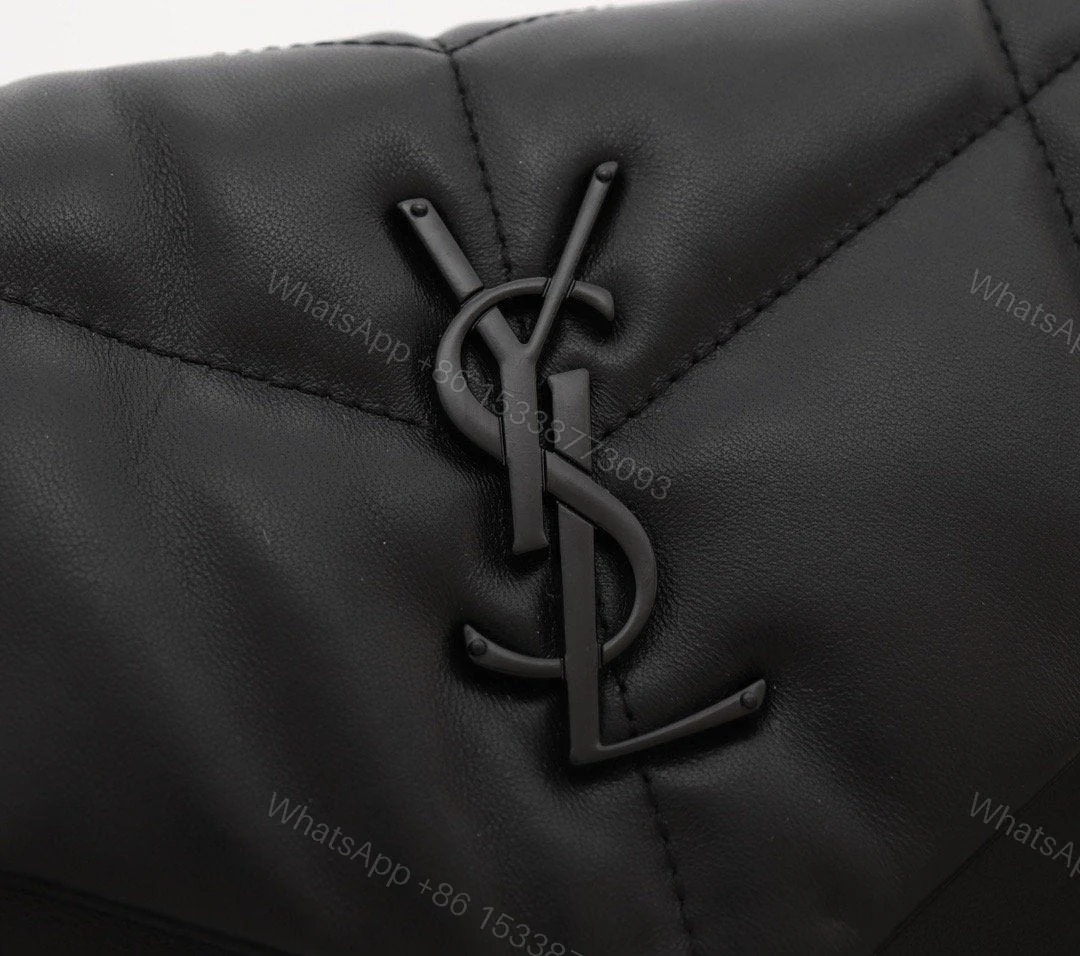 View 8 of Saint Laurent Medium Loulou Puffer Quilted Chain Bag