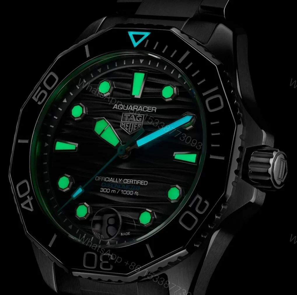 View 9 of TAG Heuer Aquaracer Professional 300 36 Stainless Steel Black Bracelet WBP231D.BA0626
