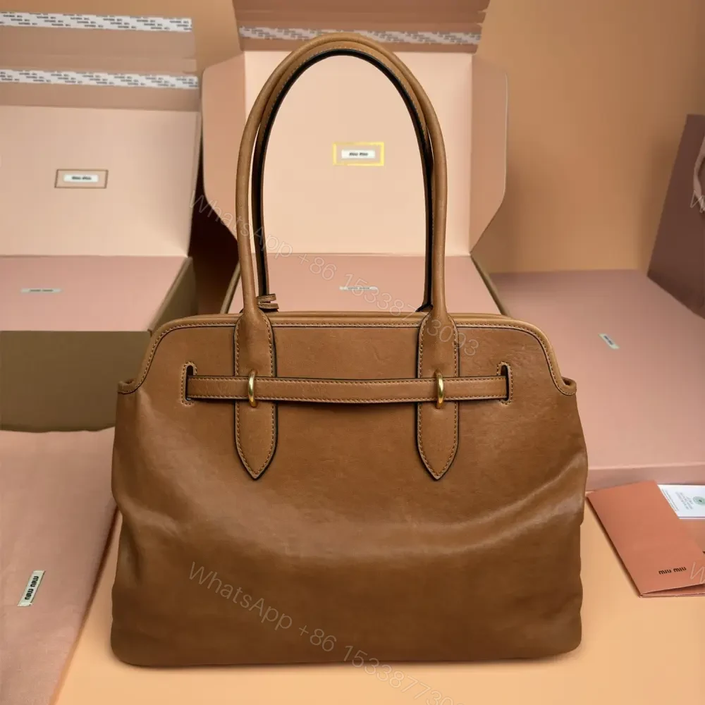 View 2 of 高仿miumiu*Aventure系列5BG291手提包棕色免檢版