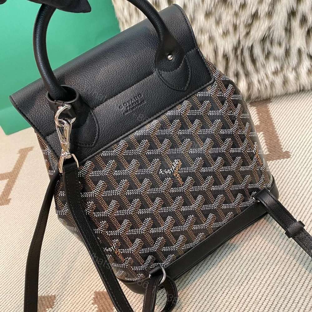 View 2 of 高仿Goyard*ALPIN4經典老花滿印雙肩包黑色免檢版