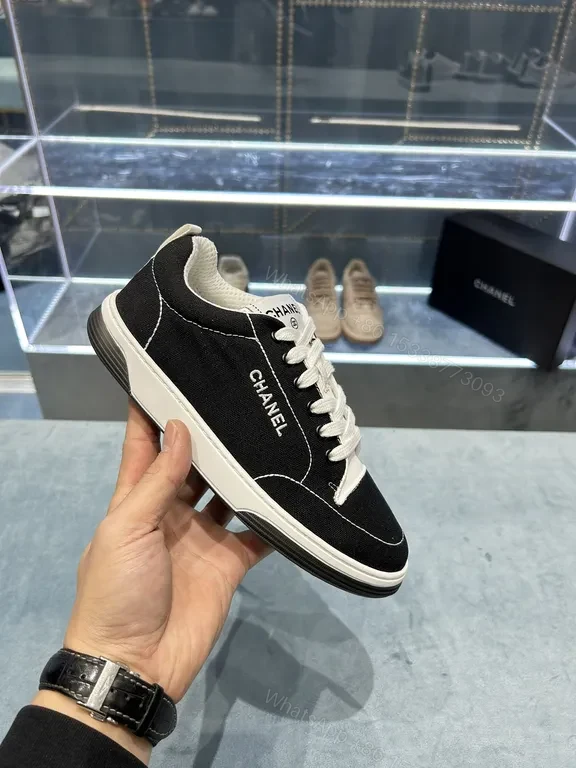 View 8 of Chanel-Inspired Everyday Sneaker: Black & White Luxury