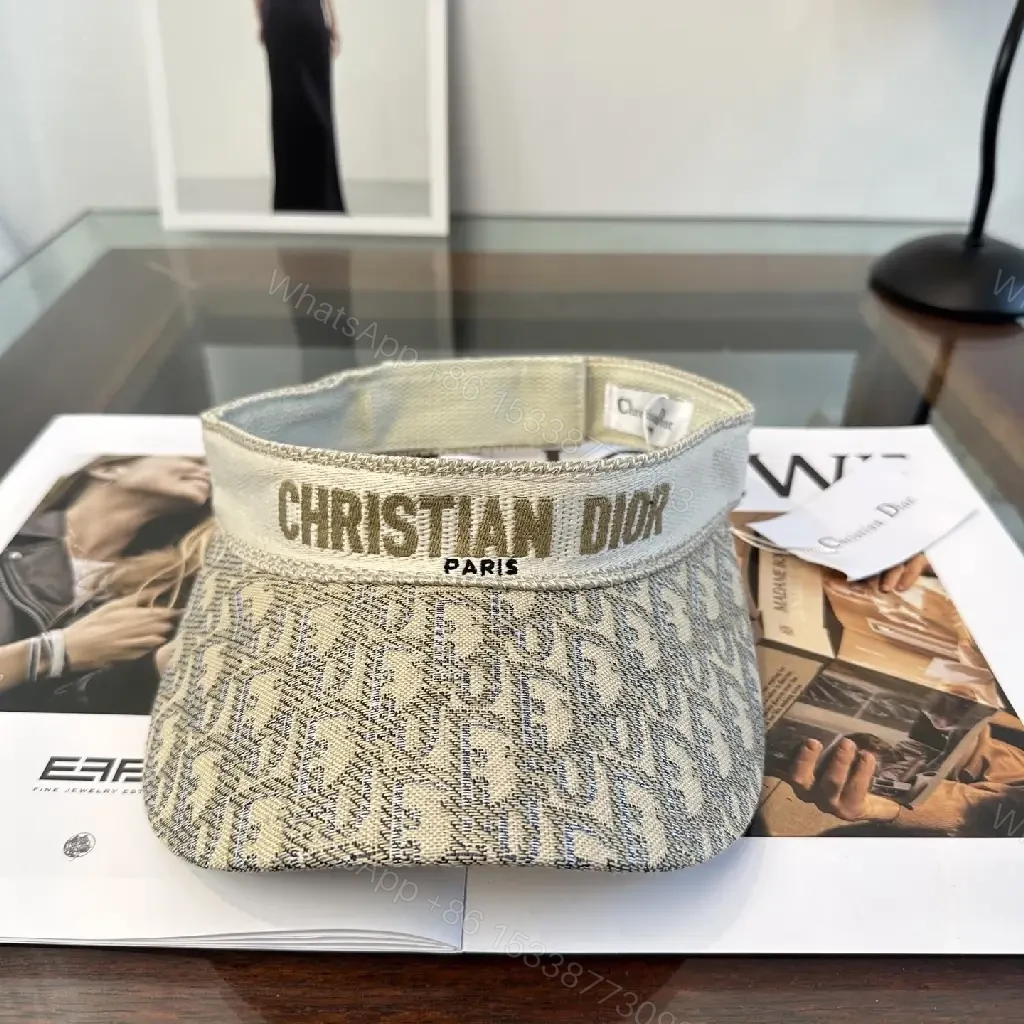 View 9 of Beige Monogram Visor — Luxe Streetwear Cap