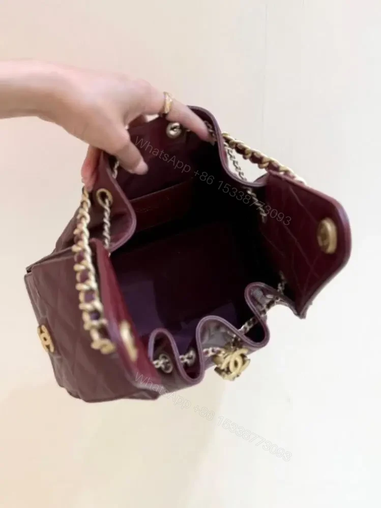 View 6 of Chanel 25 Small Burgundy Gold Hardware