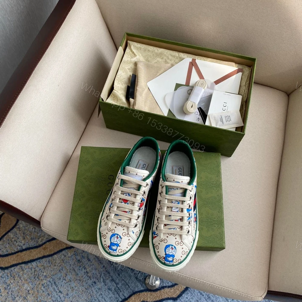 View 2 of Gucci Tennis 1977 Doraemon Sneaker White