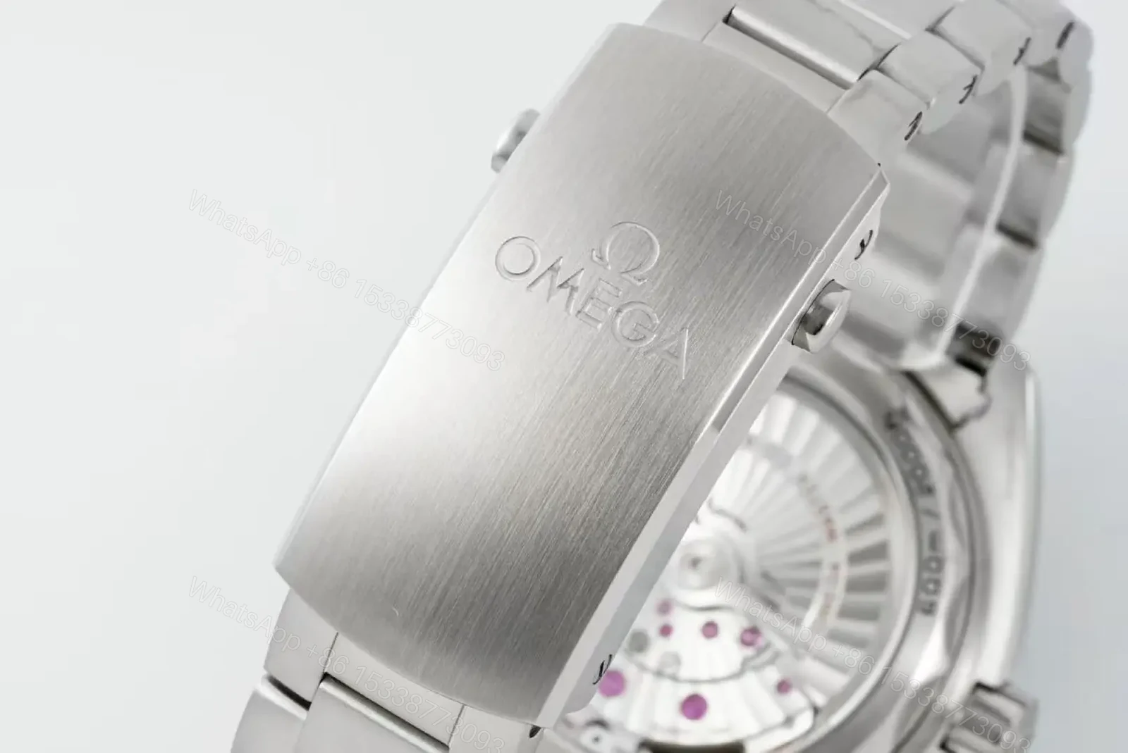 View 9 of Omega Seamaster Planet Ocean 600M Diver’s Watch Quarter Orange Blue Dial Stainless Steel Bracelet 43.5mm